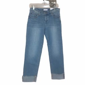 LOFT cuffed boyfriend jeans, light wash
